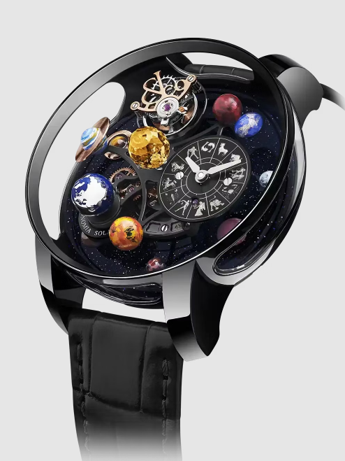 (image for) Jacob & Co astronomia solar zodiac FULL BLACK DLC TITANIUM Replica Watch AS310.21.AA.AB.A